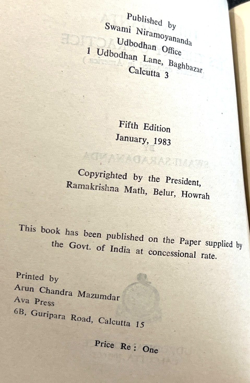 The Vedanta : Its Theory & Practice by Swami Saradananda