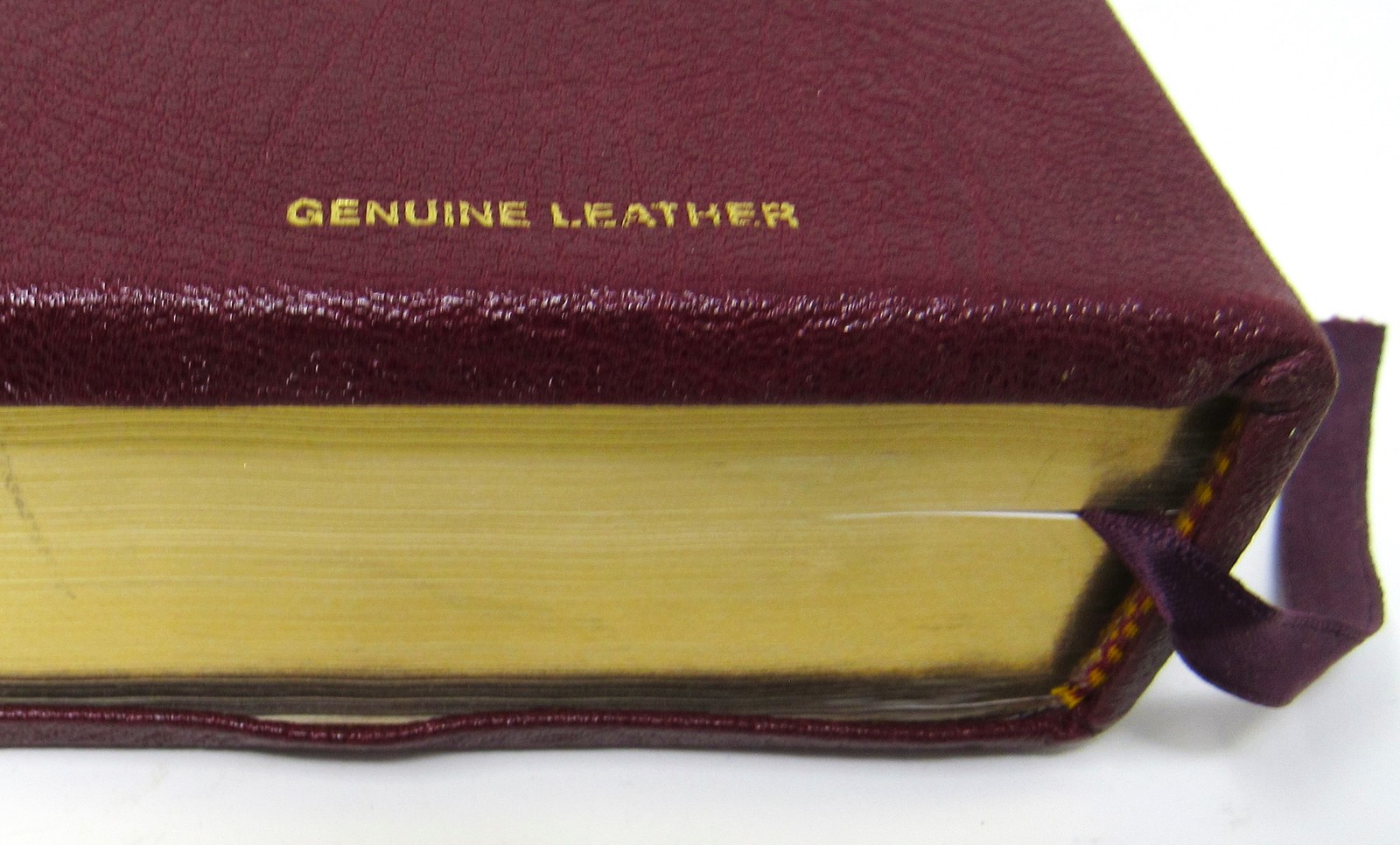 Key Word Study Bible KJV King James Red Leather 1991 AMG Publishers GC Free Ship