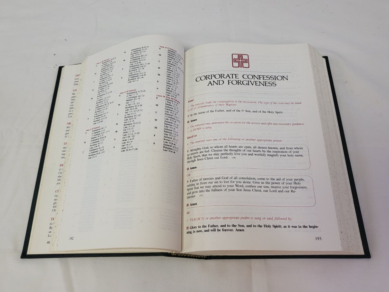 Lutheran Book Of Worship Inter Synod First Print 1978 HC Green Cover 960 Pages