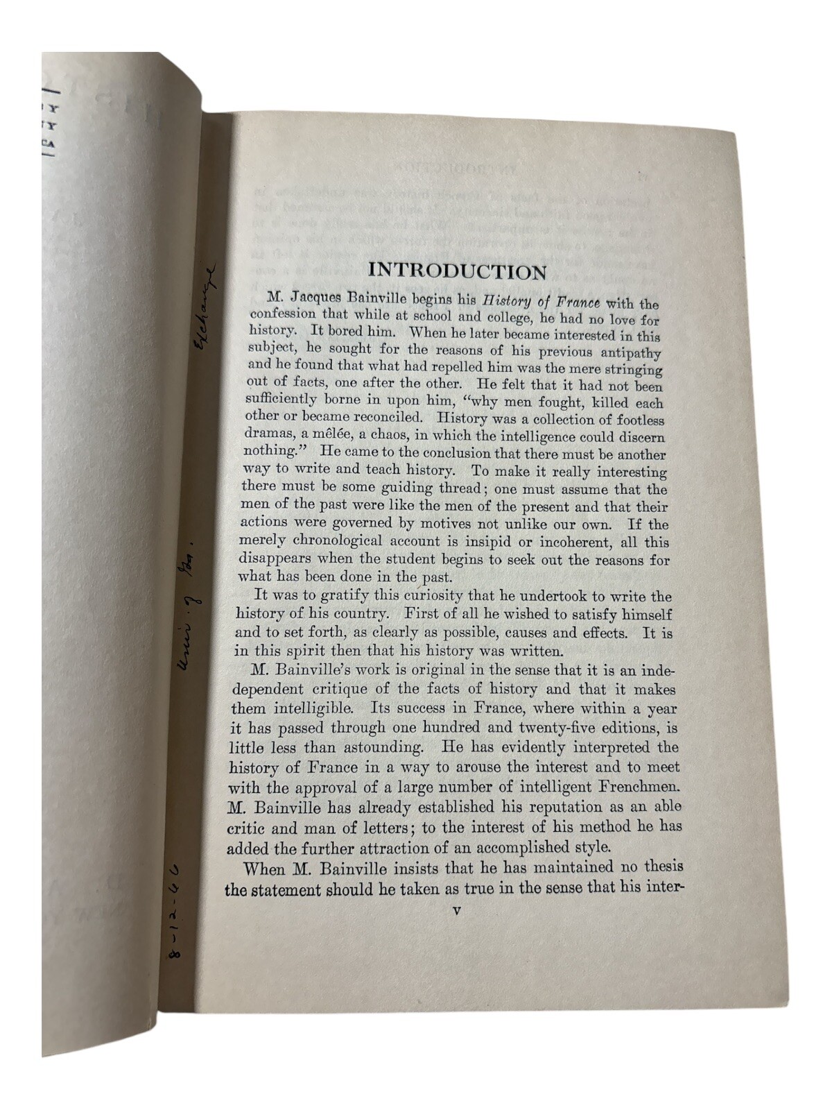 History Of France by Jacques Bainville 1926 Hardcover D. Appleton Publishers