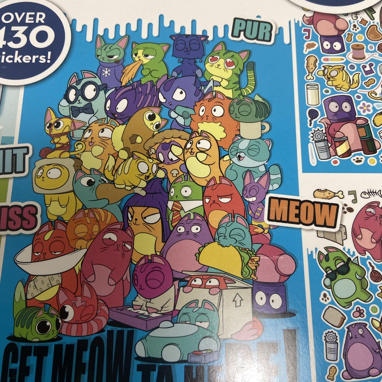 Lost Kitties Create A Scene Sticker Activity Coloring Book Paperback Pad