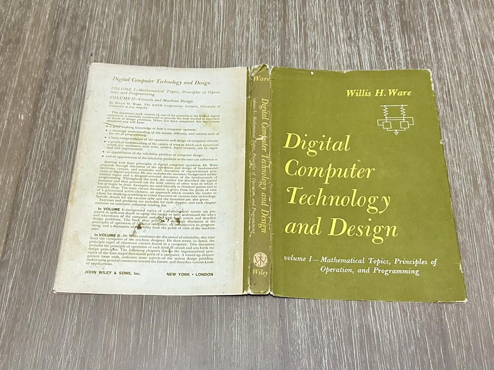 Digital Computer Technology and Design by Willis H. Ware 1963 HC/DJ