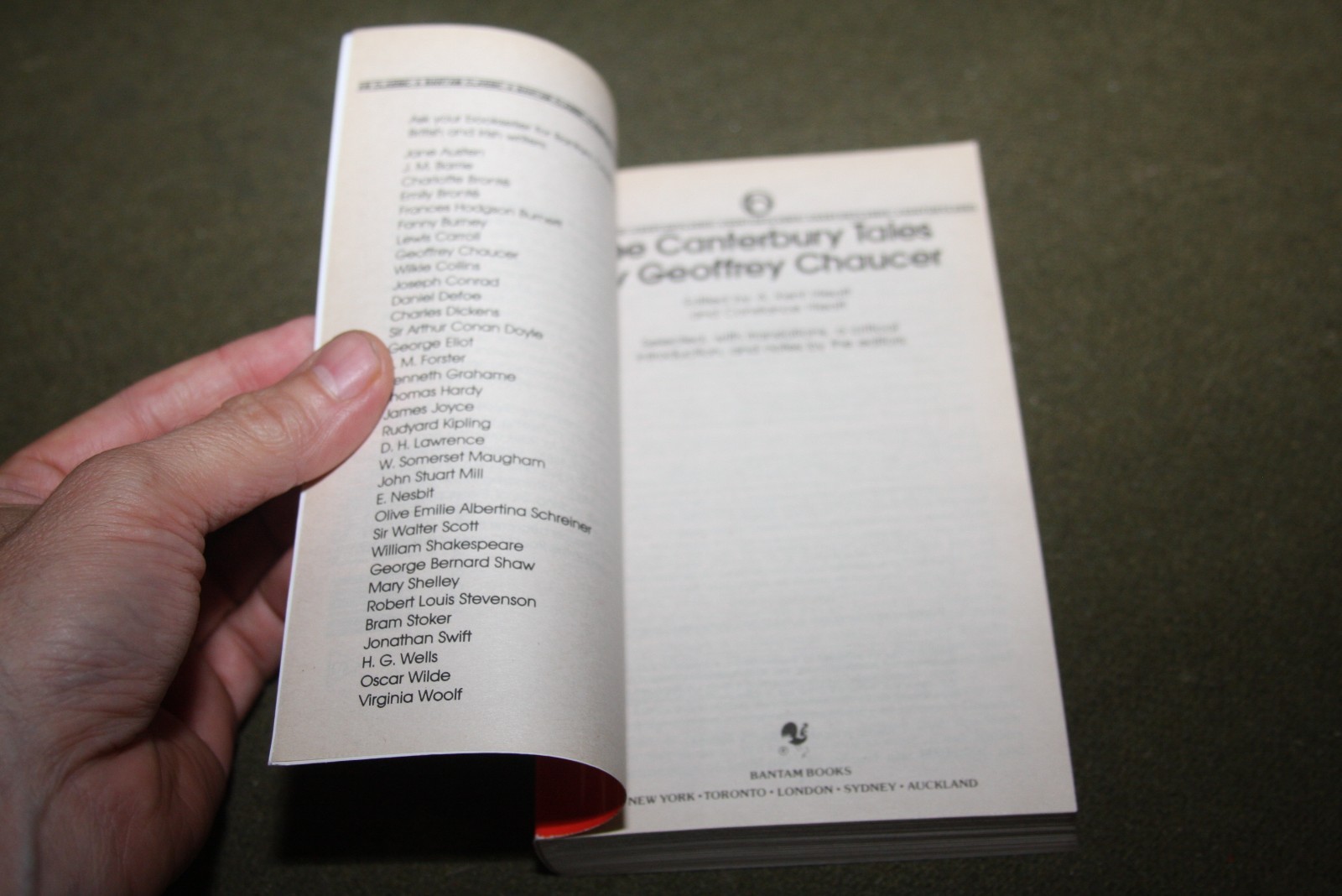 The Canterbury Tales by Geoffrey Chaucer 1981 PB 36th Print Bantam Classic