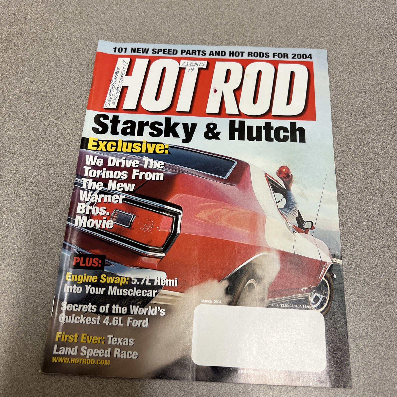 Hot ROD Mar/2004/Starsky &Hutch Exclusive/Texas Land Speed Race/5.7 L Hemi/T84