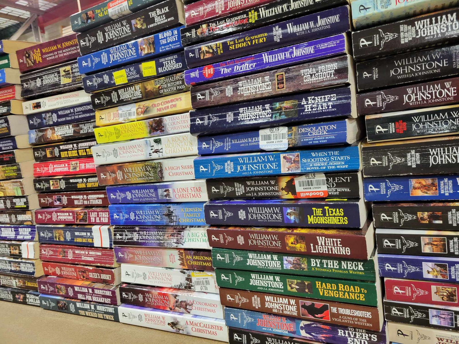 Lot of 10 Paperback Books William W. Johnstone Western Novels Random Mix
