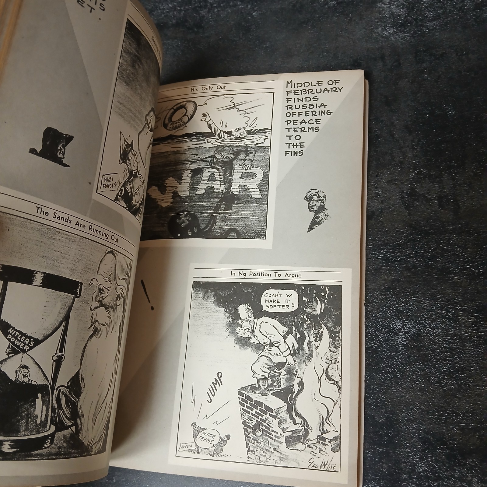 The War in Black with White Book 2 – Vintage WWII Cartoon Compilation Geo White