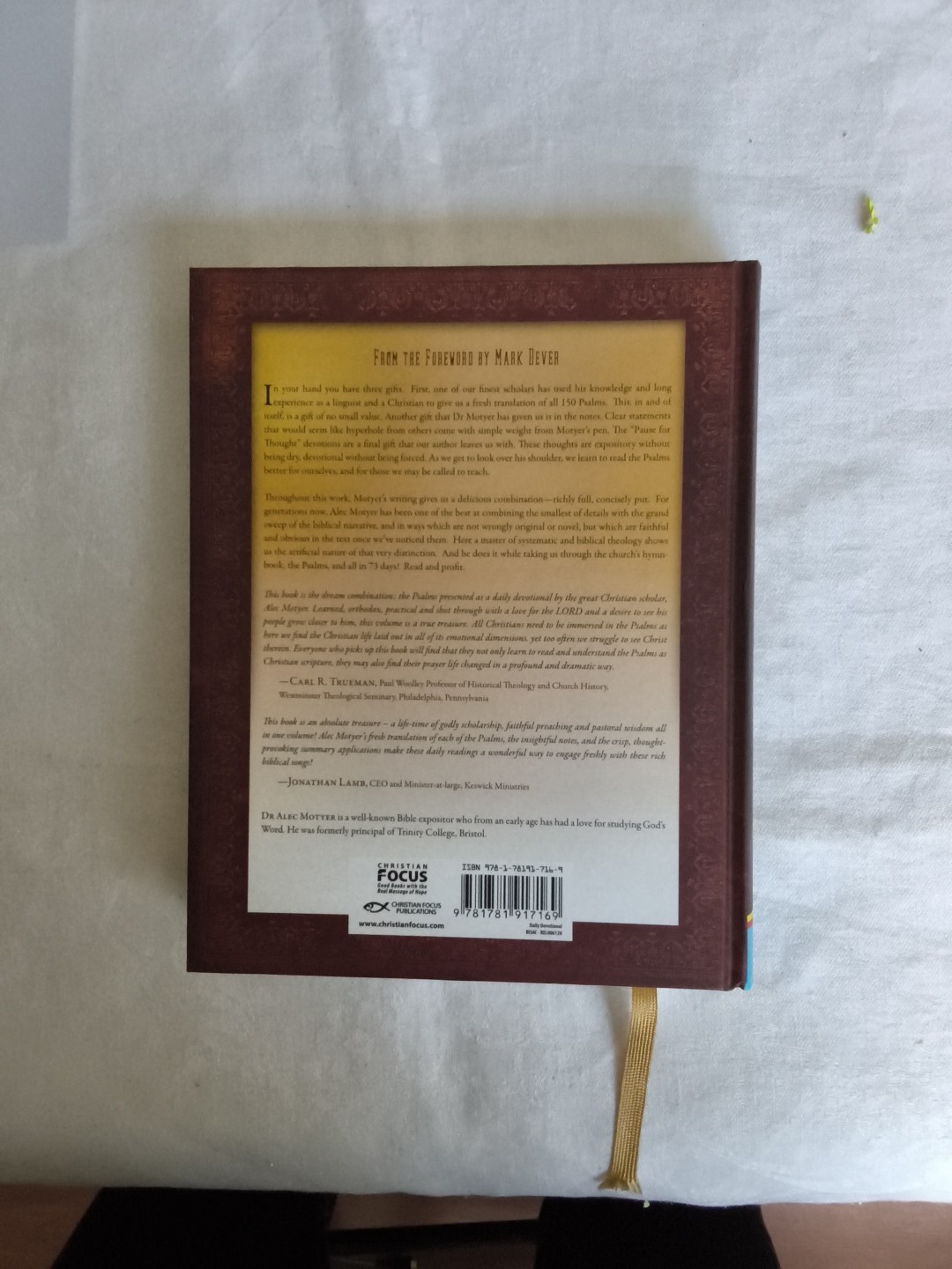 Psalms by the Day: A New Devotional Translation – Motyer, Alec – hardcover