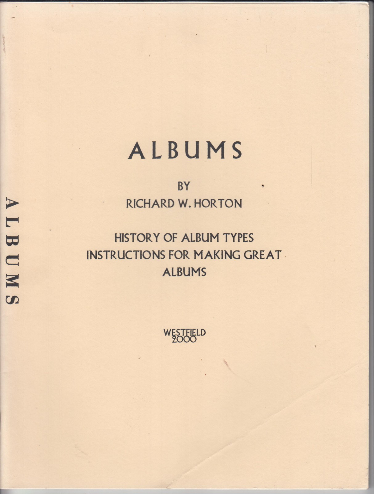 Albums by Richard Horton – Westfield 2000 – Paperback – 56 pages – VG