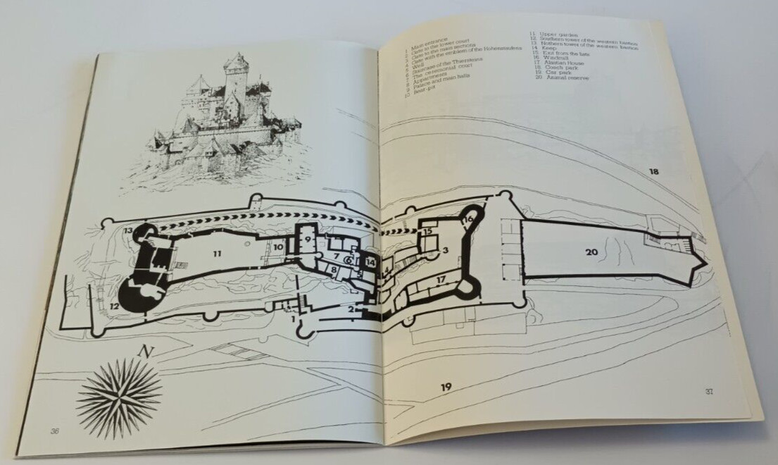 Alsace Castle Visitor Guidebook 1985 Haut-Koenigsbourg 40 Pages 6 x9 inches