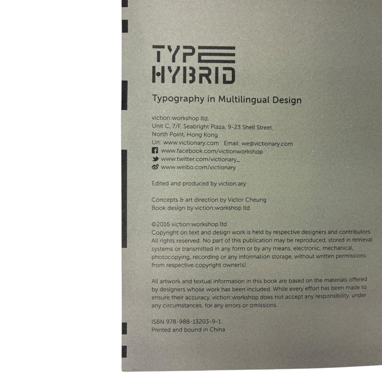 Type Hybrid: Typography in Multilingual Design (Design Origin), Victionary, Good