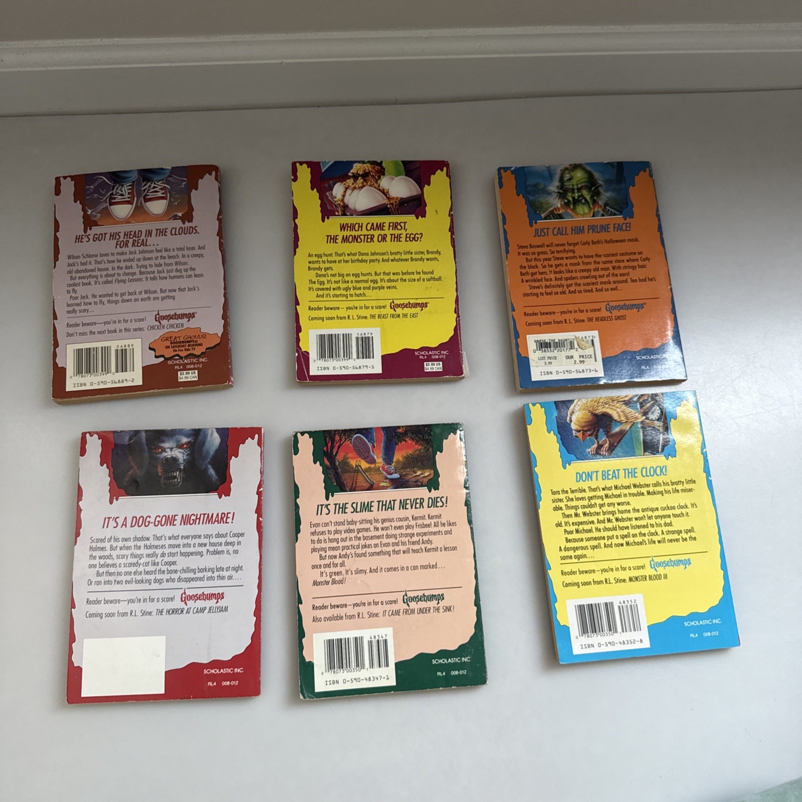 VTG 1990’s Goosebumps Book Lot 12 1st Editions Paperback R. L. Stine Books
