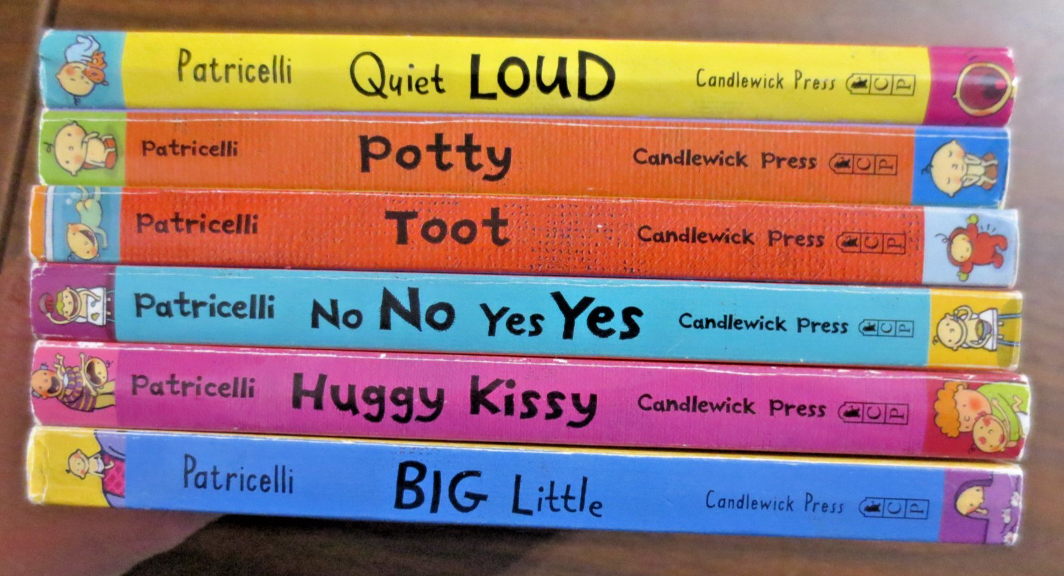 Lot of 6 By LESLIE PATRICELLI Board Book Set for Toddlers