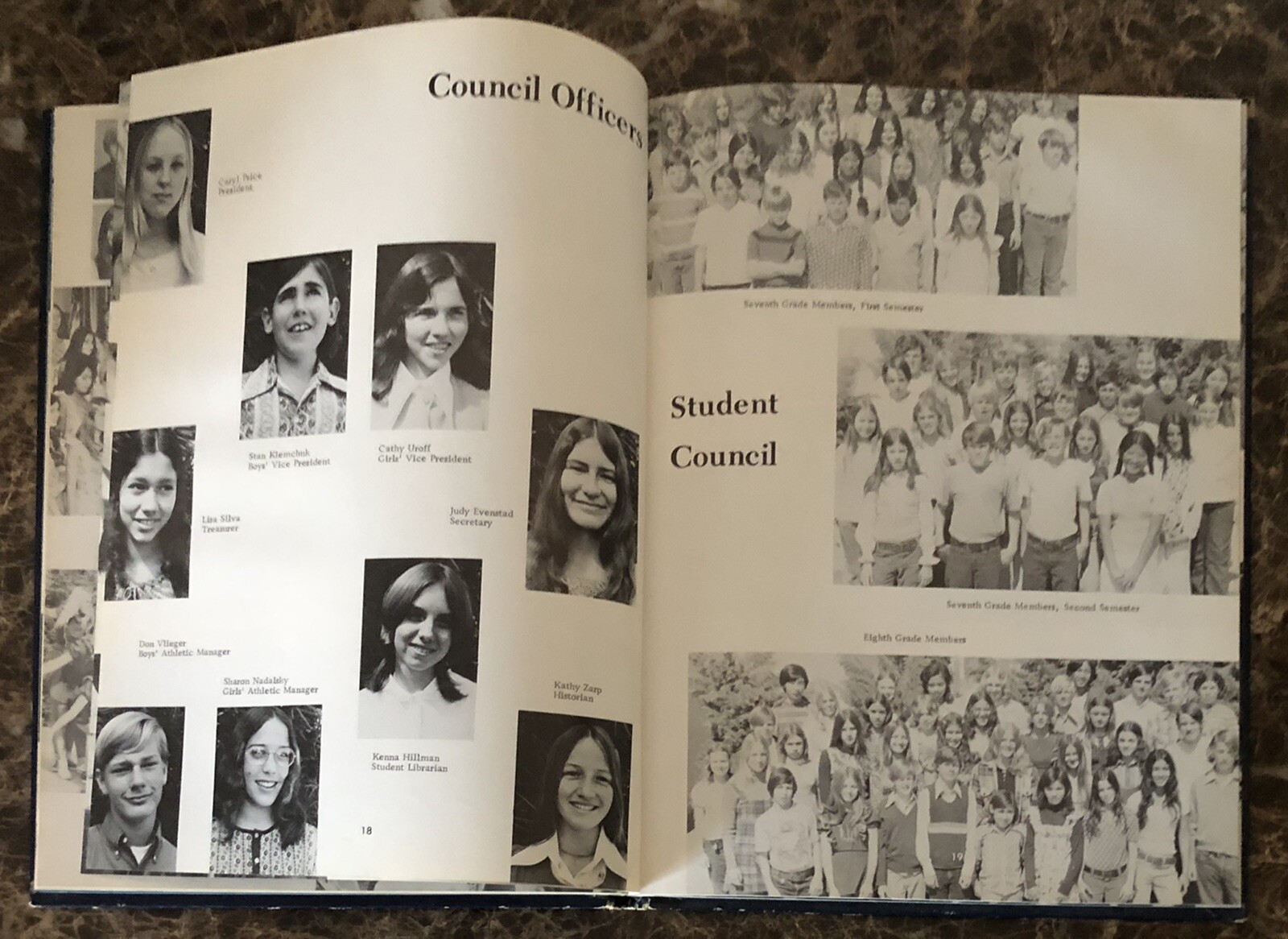 Vintage 1973 Bellflower California Junior High School Yearbook Chieftain Signed