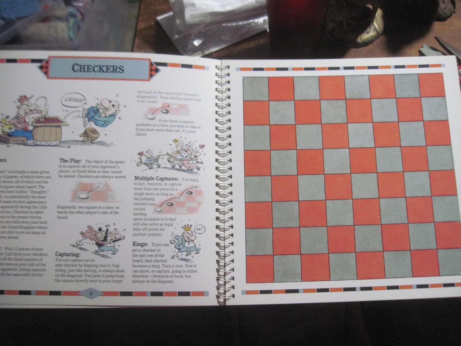 The Book of Classic Board Games with Other (Klutz) – Spiral-bound – GOOD