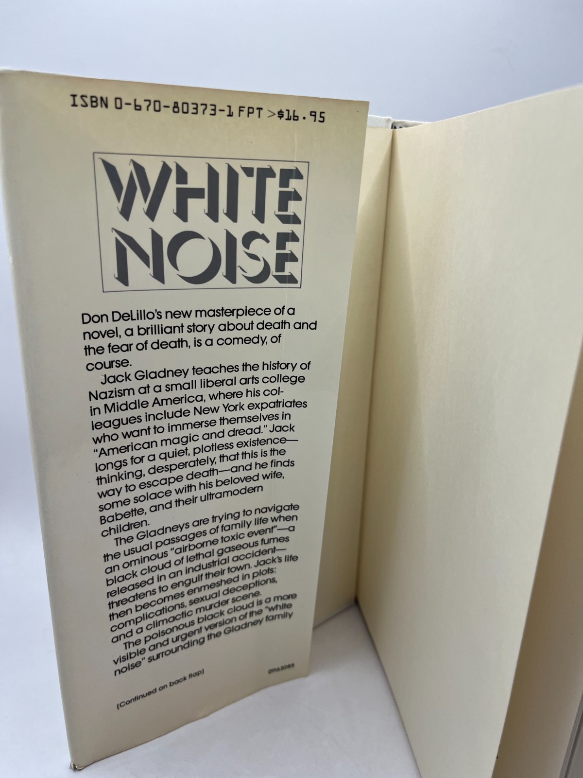 White Noise by DON DELILLO, ~ 1st First Edition 1985, hardcover Viking