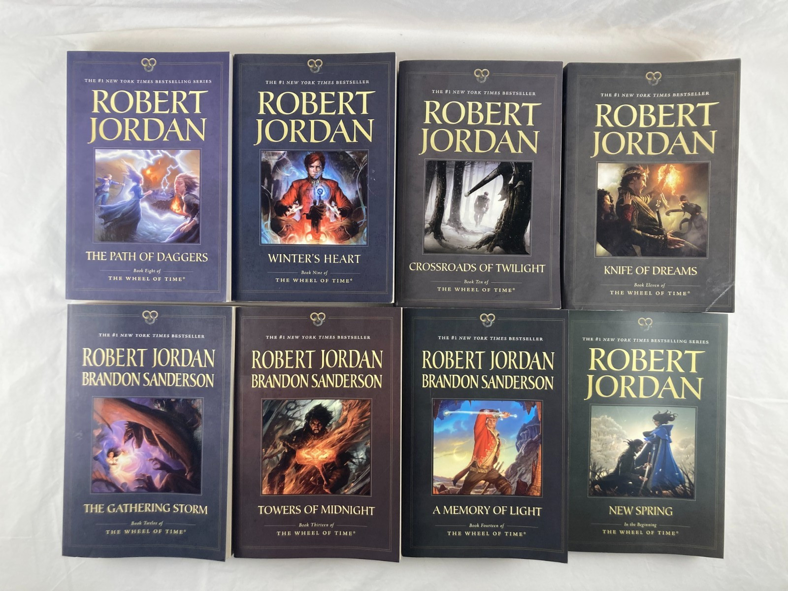 Wheel of Time Robert Jordan Complete Series (1-14 + Pre) Uniform Tor Paperbacks