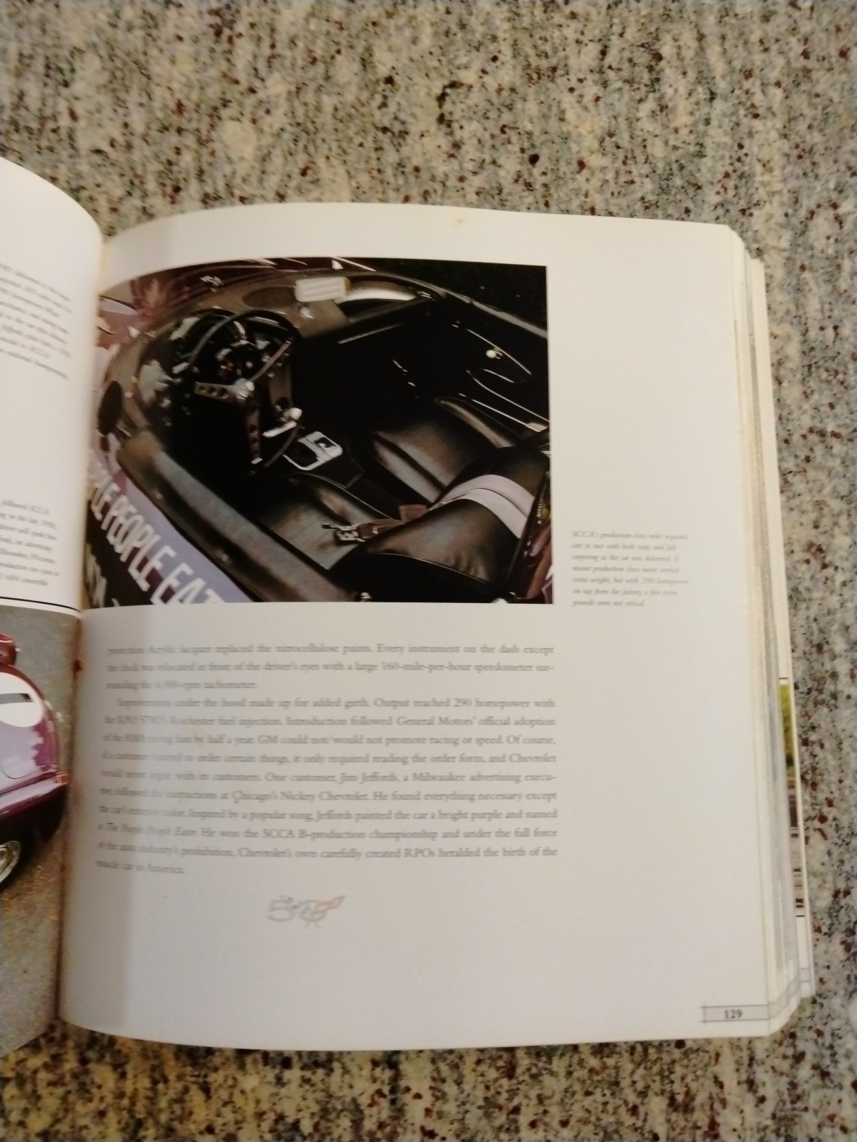 CORVETTE 50 YEARS OFFICIAL ANNIVERSARY BOOK RANDY LEFFINGWELL 383 PAGES