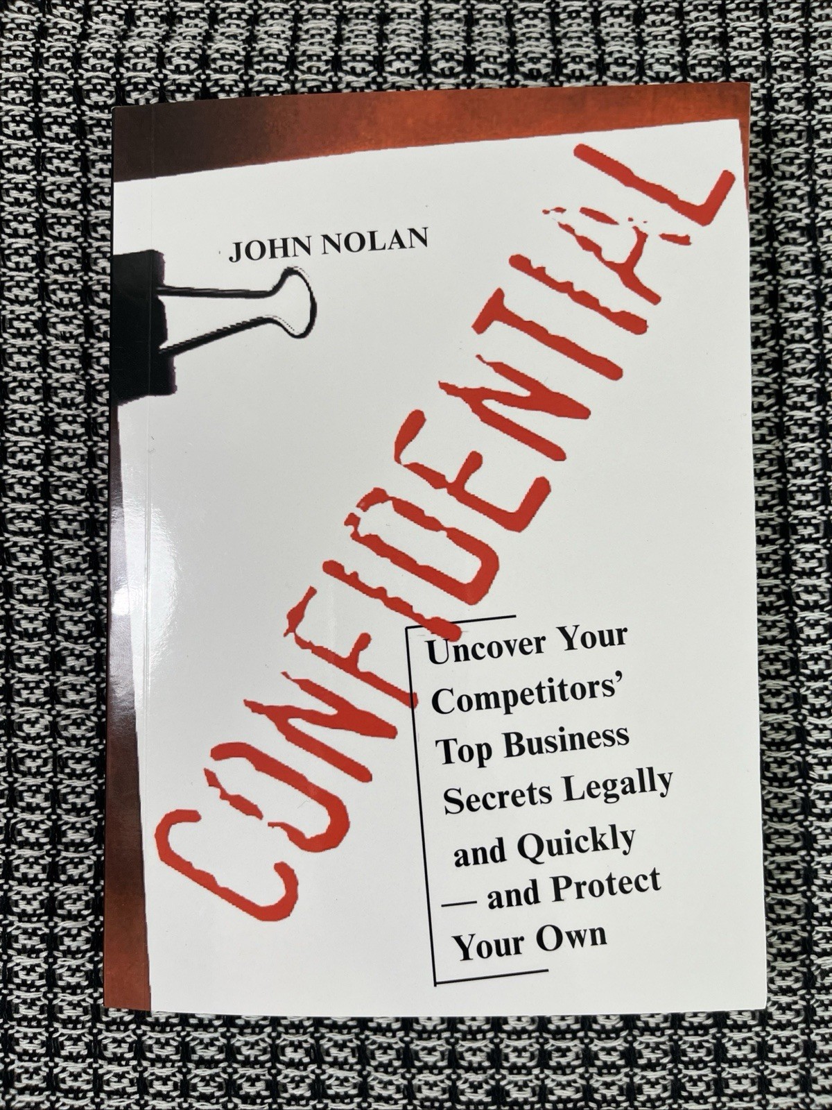 confidential By john nolan, Same-day shipping from the USA, Brand New, Reprint