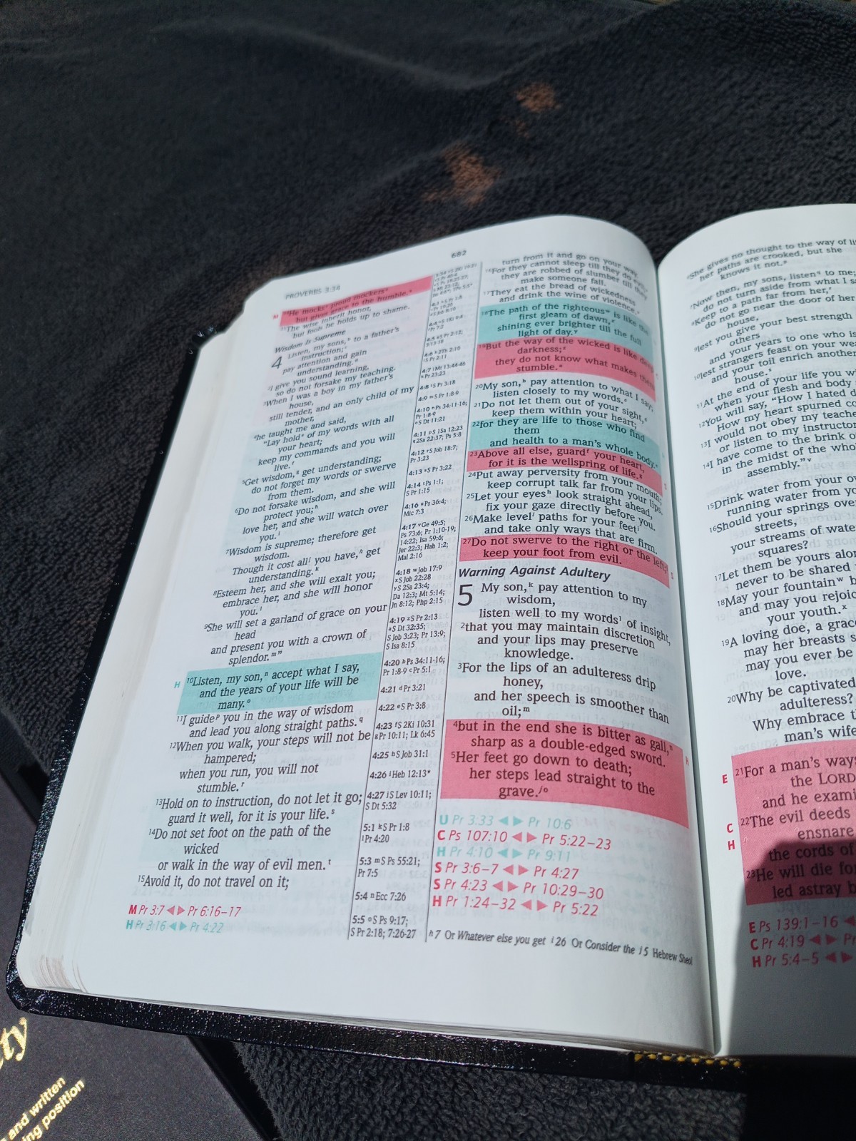1998 NIV Prophecy Marked Reference Study Bible Bonded Leather Great Resource!