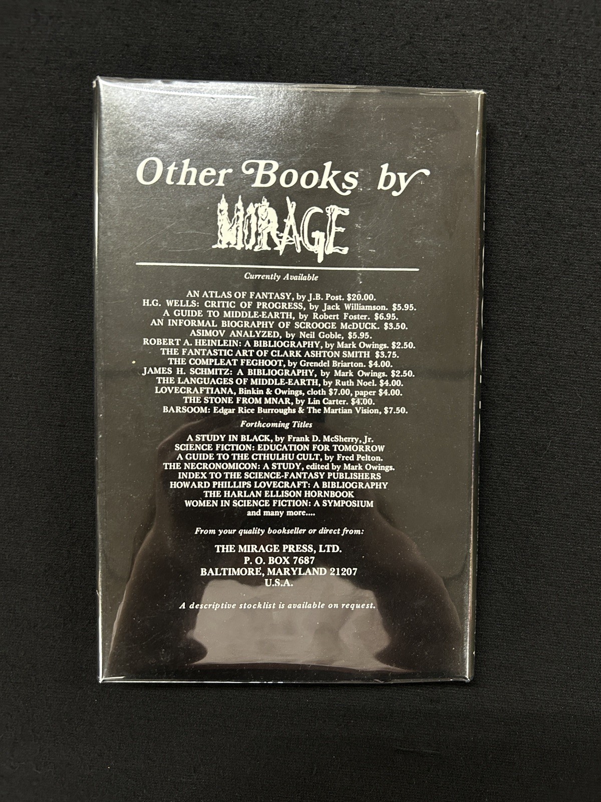 BARSOOM: Edgar Rice Burroughs and the Martian Vision Lupoff HCDJ limited 1st