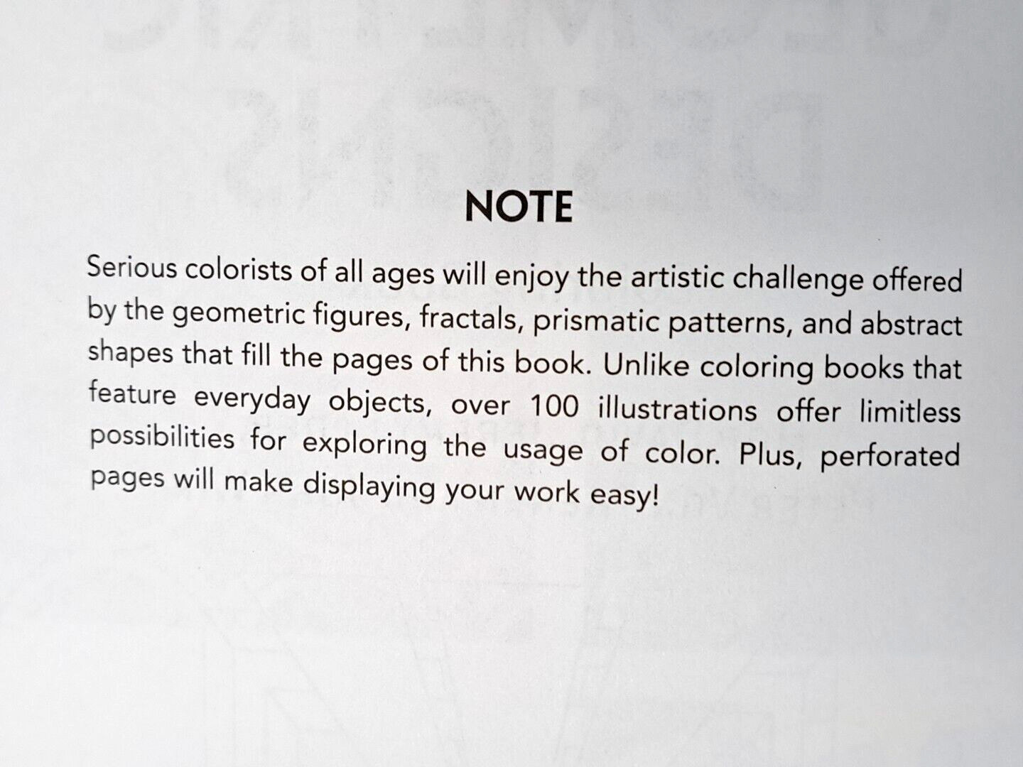 Creative Haven Geometric Designs Coloring Book by Dover Over 120 Pages, Kids