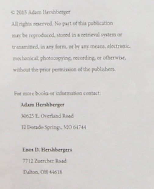History & Genealogy of Elias & Eliza (Hershberger) Weaver, 1838-2015 – Genealogy