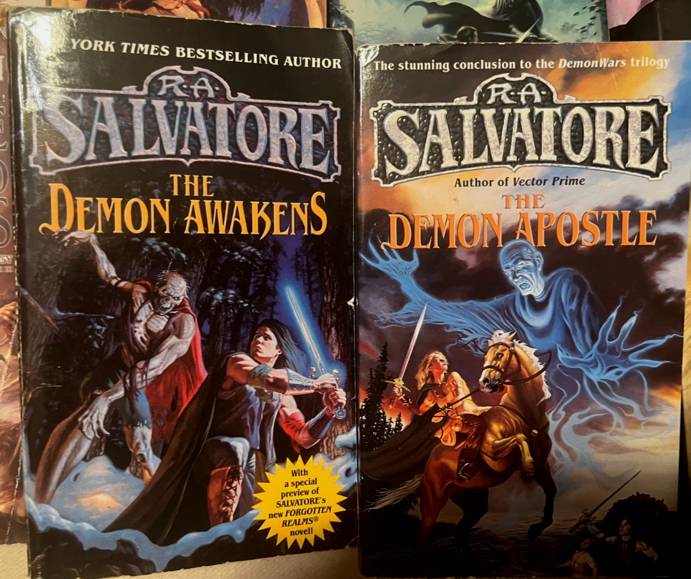 R. A. Salvatore Lot of 18 PBs HC Forgotten Realms DRIZZT Cleric LEGACY Demon