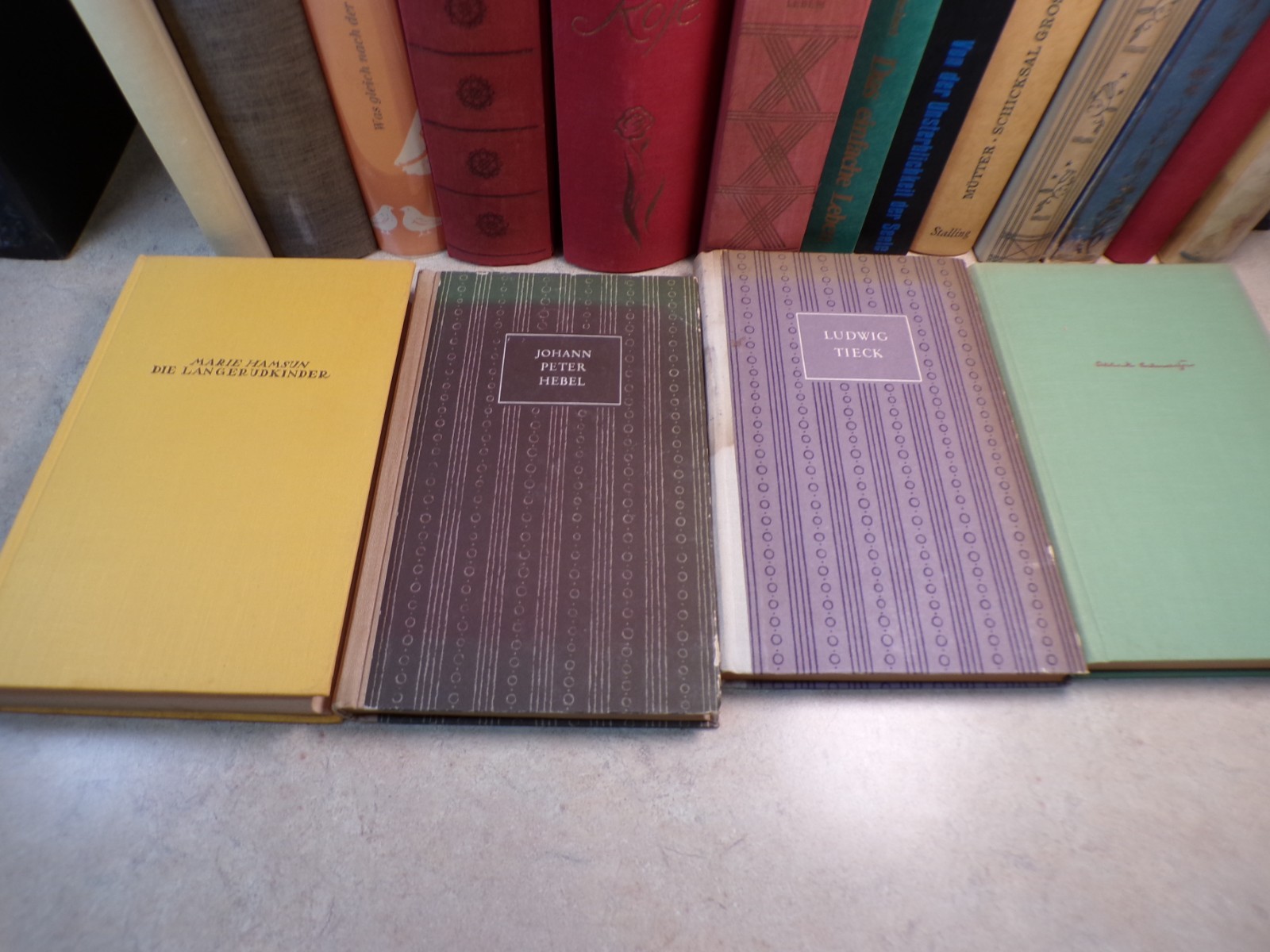 Lot of 17 Vintage German Books Bulk Lot Hardcovers Multicolored