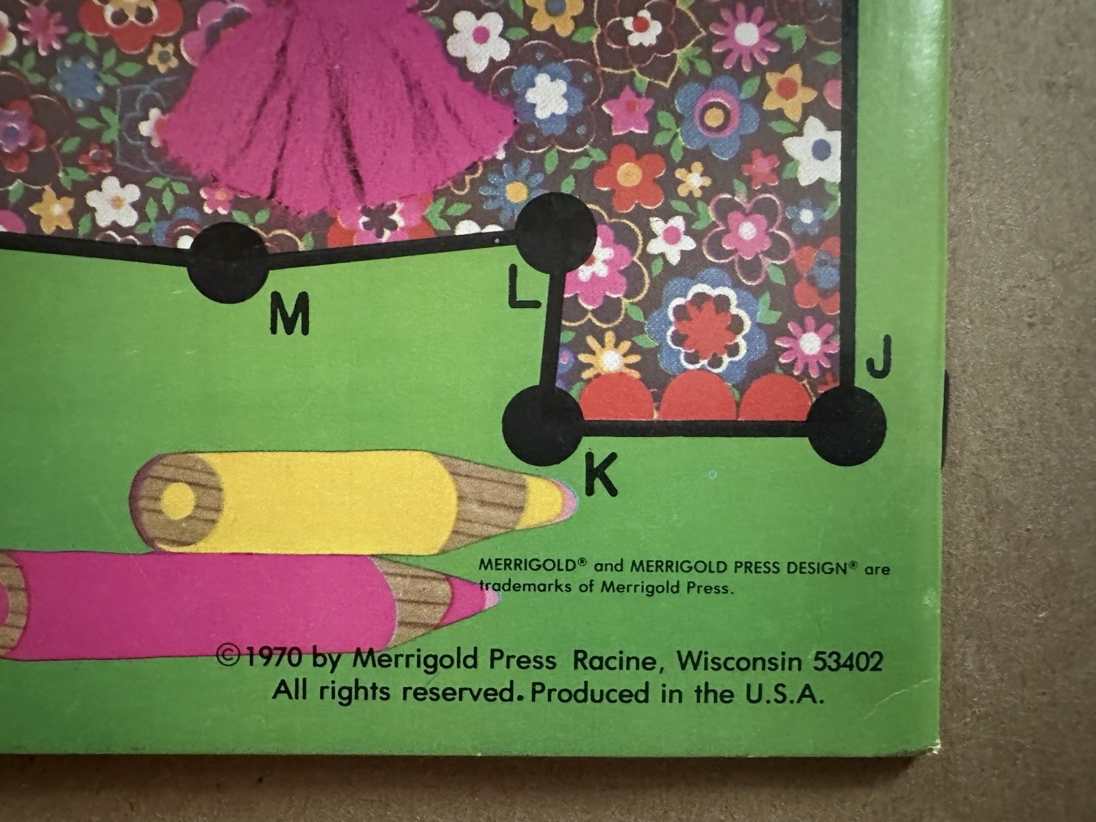 Vintage Merigold Press Coloring & Activity Books Lot of 4 Unused 60s-70s Repros