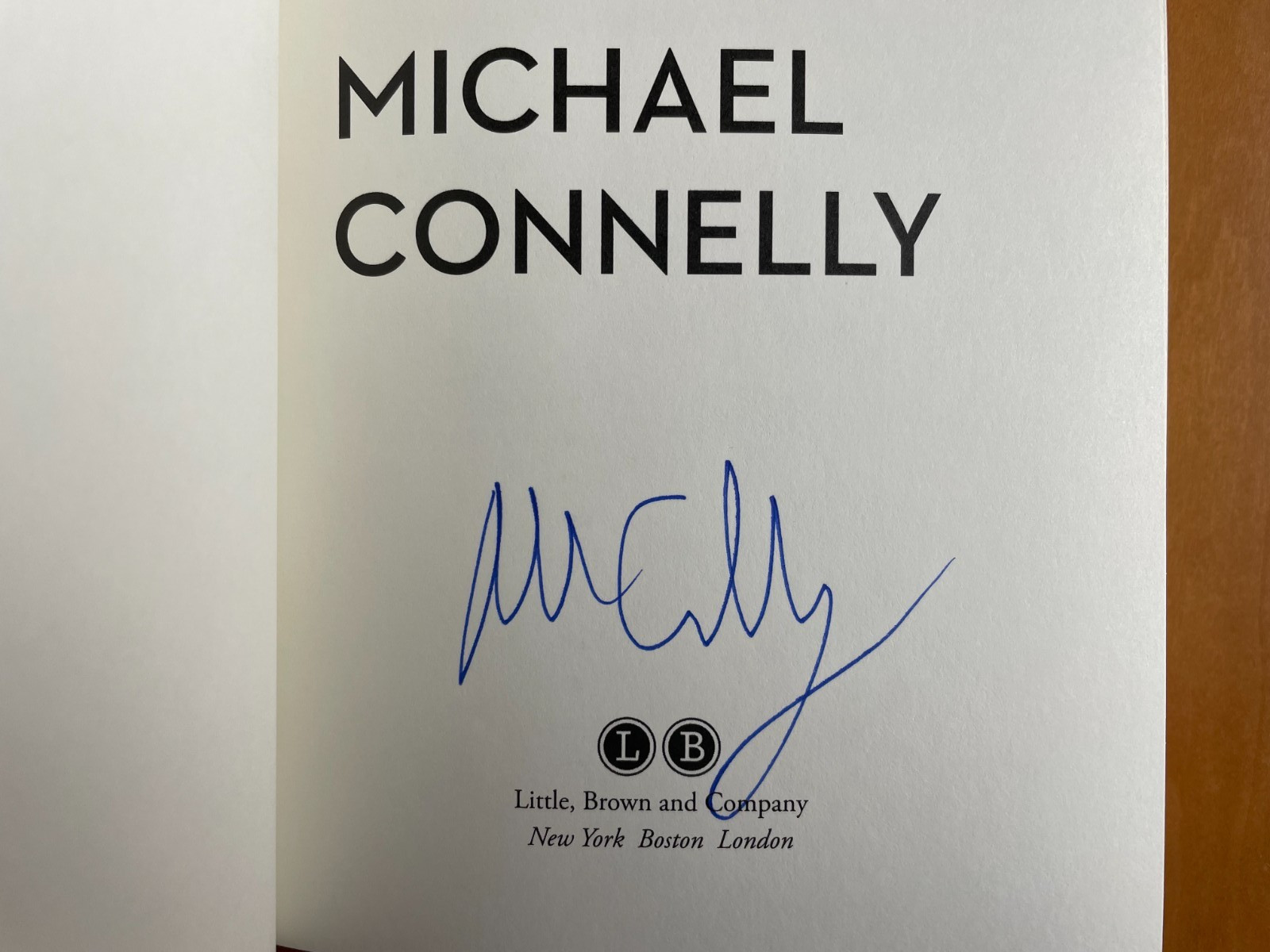 Michael Connelly – Renee Ballard Harry Bosch Lot of 3 Signed First Editions