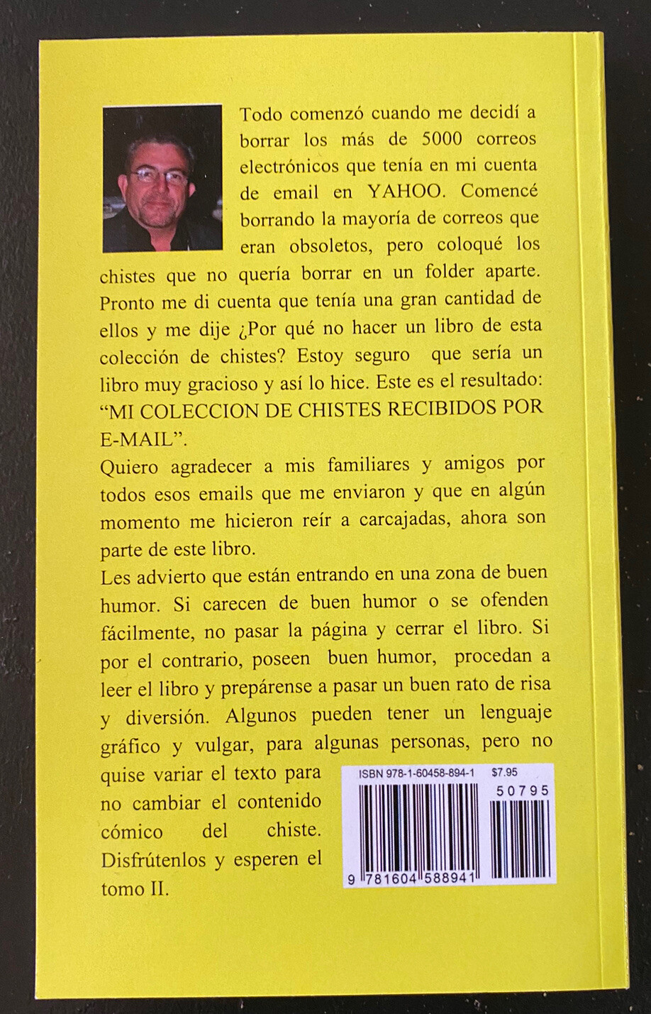 Libro de Chistes „Mi Colección De Chistes Recibidos Por E-Mail“ jokes in Spanish