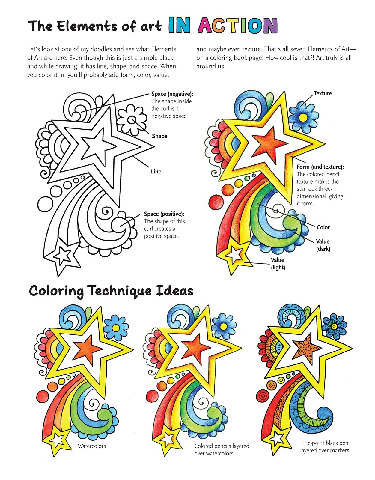 Notebook Doodles Go Girl!: Coloring & Activity Book (Design Originals)…