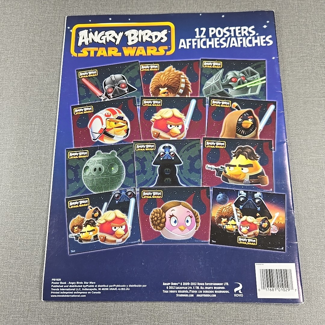 Star Wars ~ Angry Birds 12 Poster 2012 Poster Booklet ~ Staple Bound