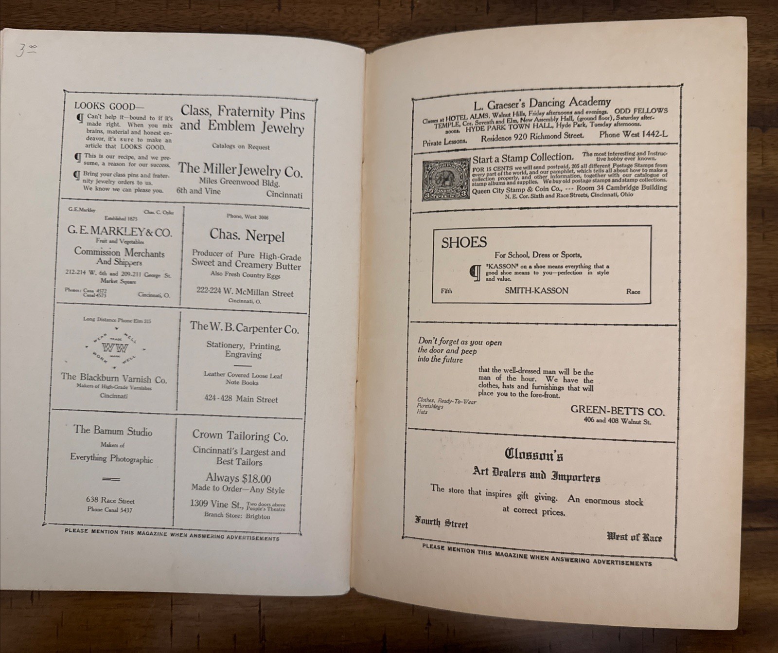 CINCINNATI, OH, Old Hughes Magazines, Nov. & Dec. 1913 – Hughes High School