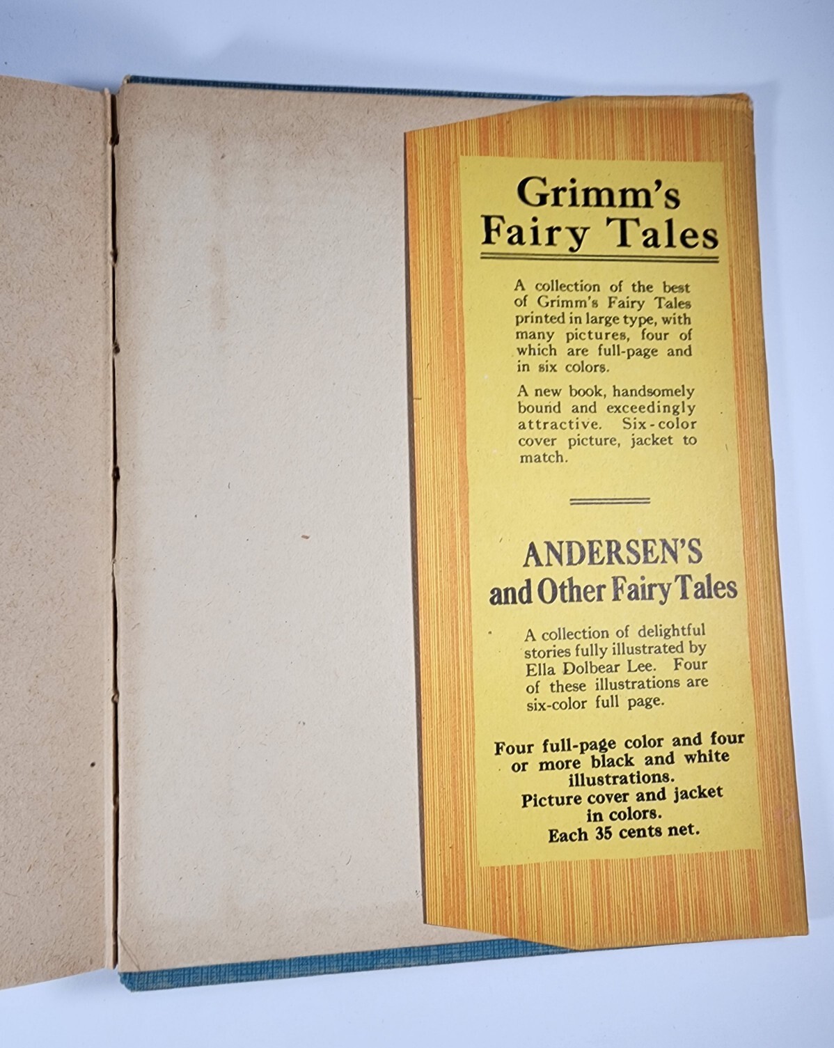 Vintage 1919 Jack And The Beanstalk And Other Tales Book Whitman Publishing RARE