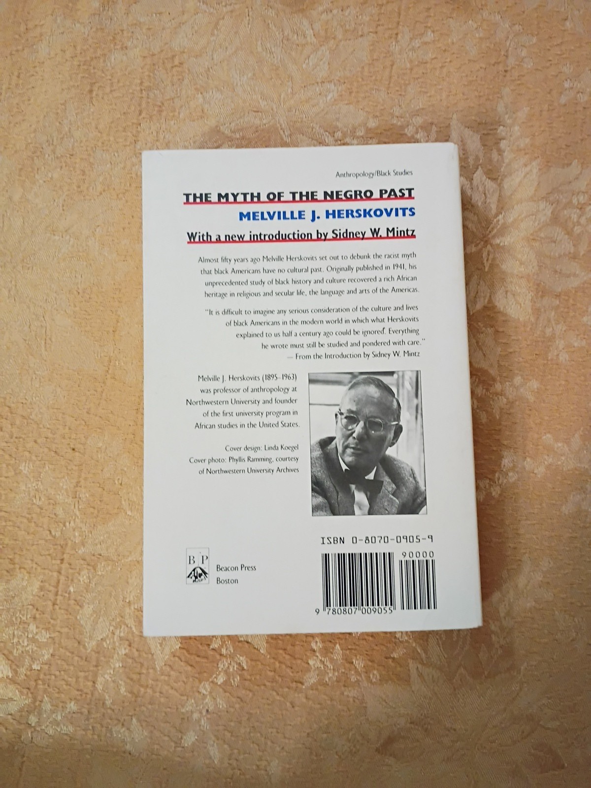 1990 The Myth of the Negro Past Melville J. Herskovits Paperback Beacon Press