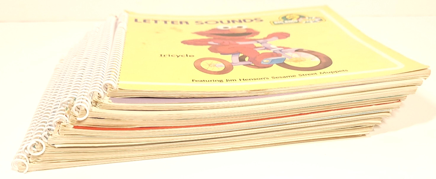 Big Bird Beep Books Paperback Spiral 1989 Lot of 9