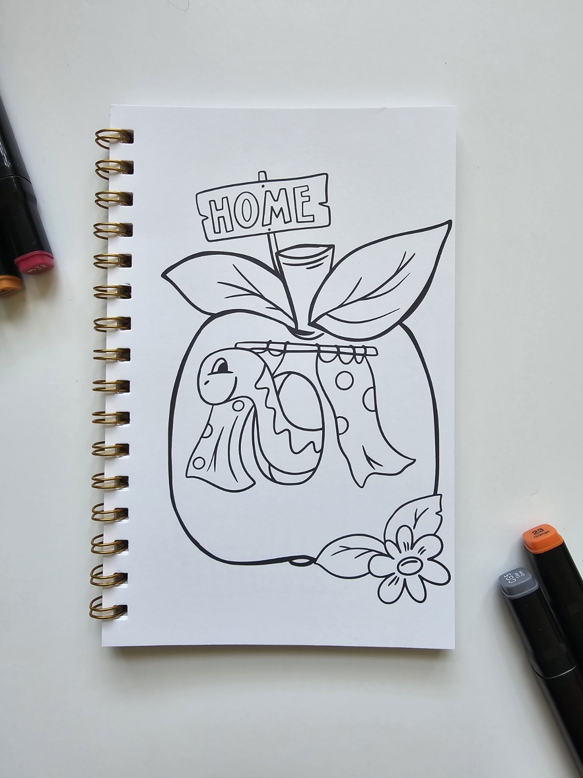 Whimsical Homes Coloring Book 8.5 X 5.5 In A5 Coloring Book For Adults And Kids.