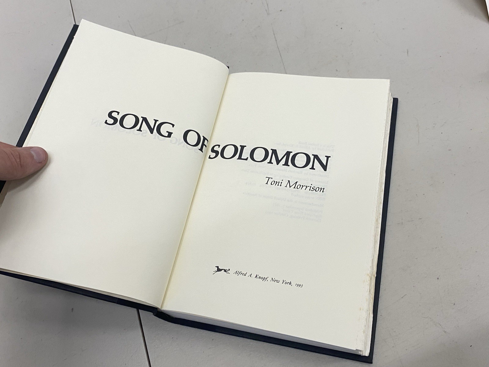 (5) Toni Morrison HC DJ Lot Song of Solomon Sula Beloved Tar Baby Paradise Knopf