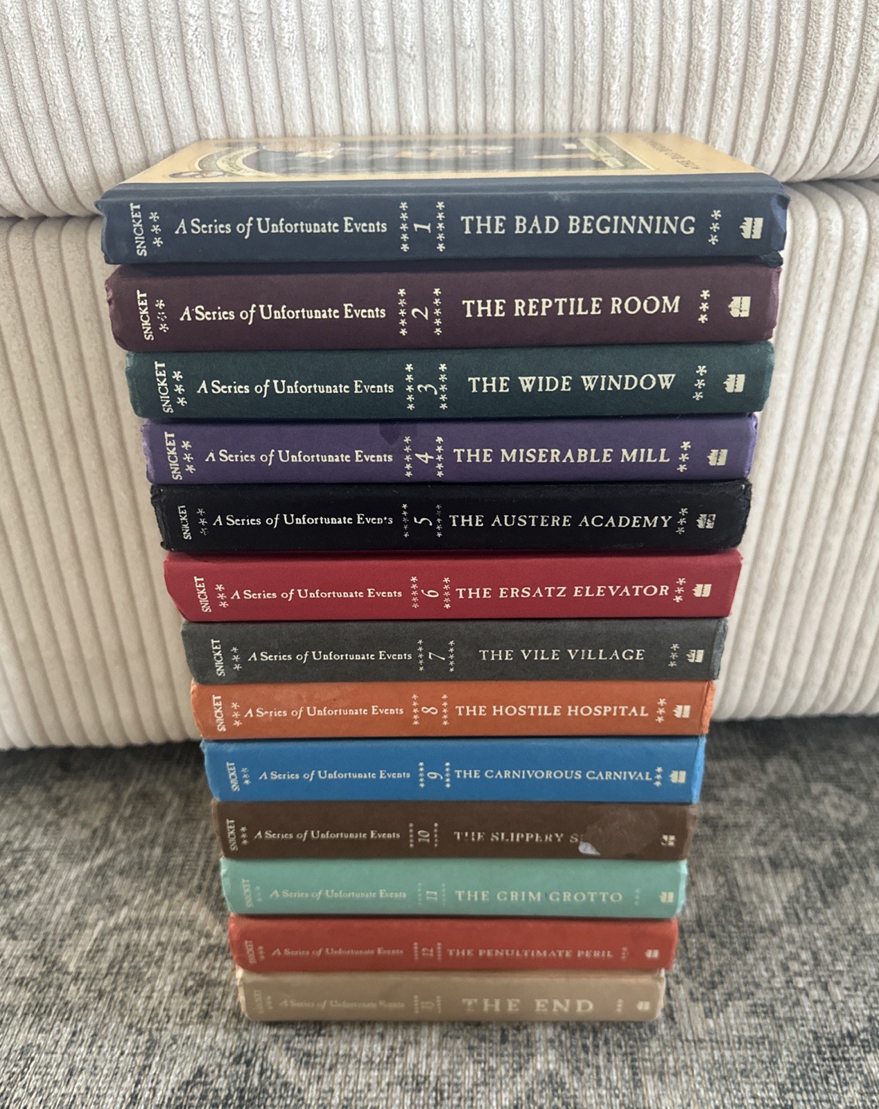 A Series of Unfortunate Events by Lemony Snicket Hardcover Set Volumes 1-13