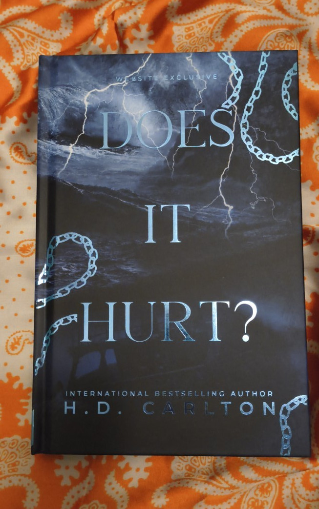 H. D. Carlton Does It Hurt? Signed Hardcover Website Exclusive Romance Novel