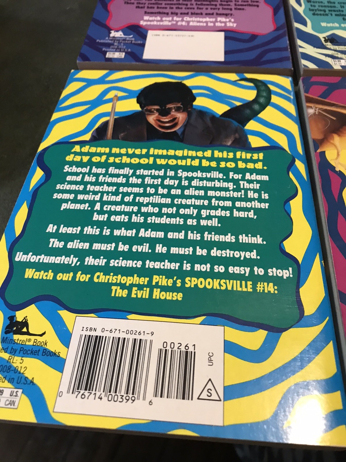 4 Spooksville By Christopher Pike #3 11 12 & 13 1990s
