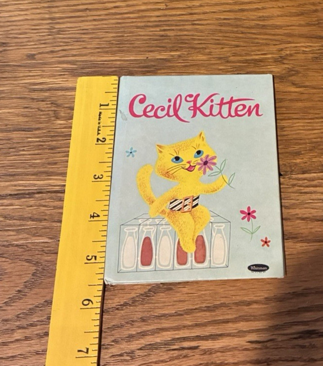 Vintage 1968 Whitman Publishing Cecil Kitten by Eva Grant – RARE SMALL SIZE