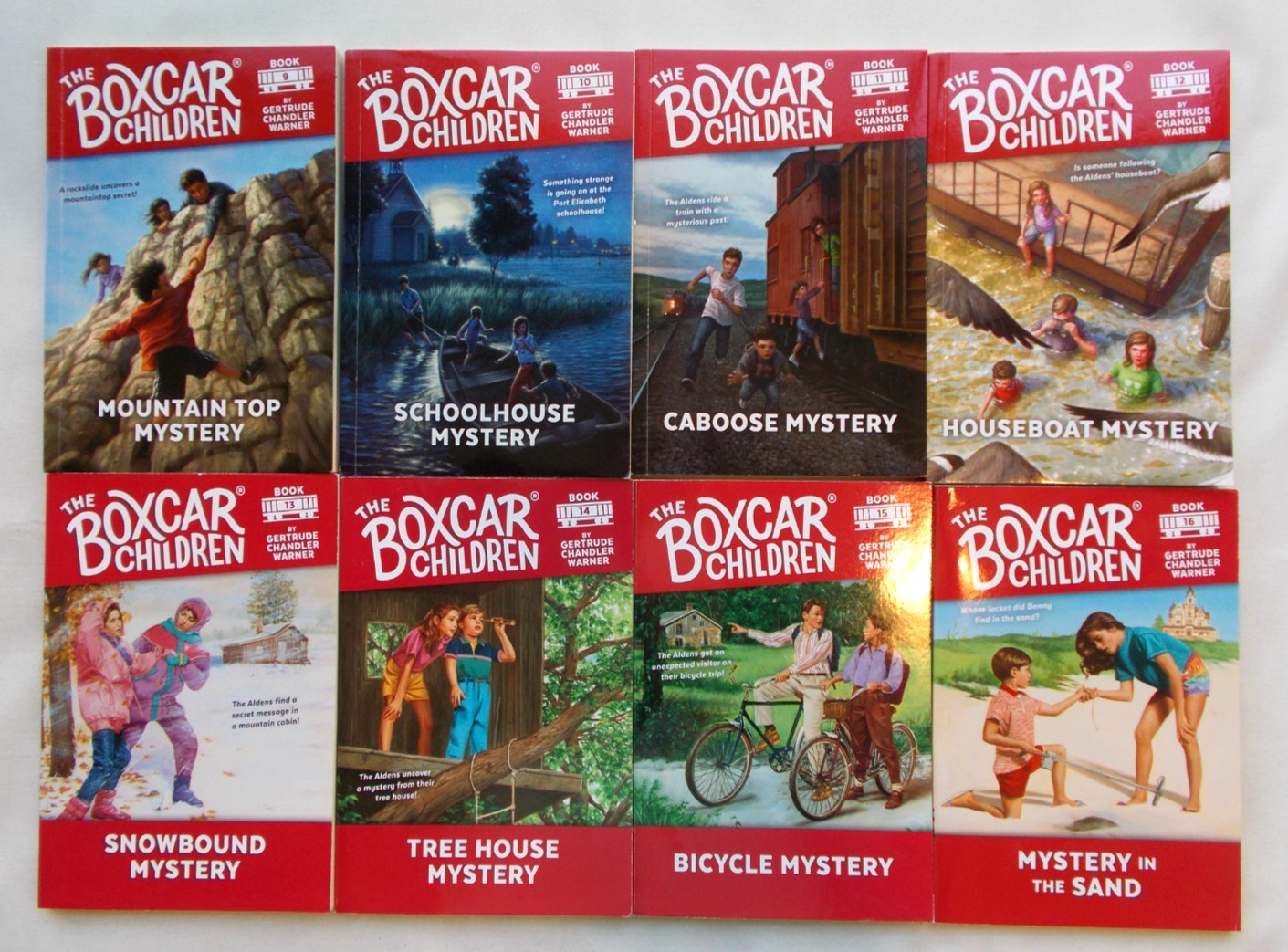 Gertrude Chandler Warner, Boxcar Children 1-16 in 4 Box Sets TPB/GC