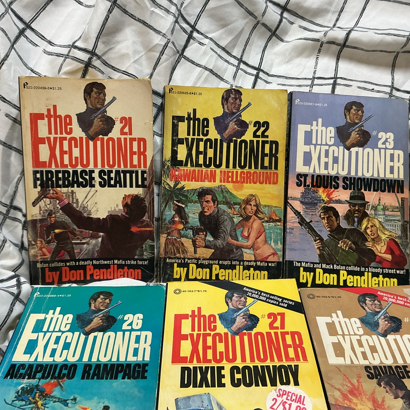 The Executioner Series By Don Pendleton first Printing 1969 Books 1-38
