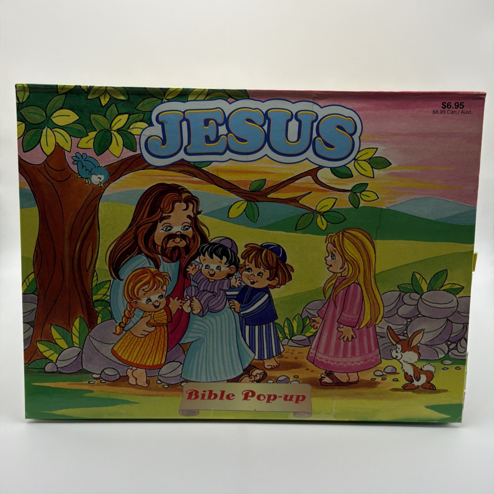 VTG Bible Story Pop Up Books Lot Of 9 Jonah David Jesus Noah Playmore Waldman