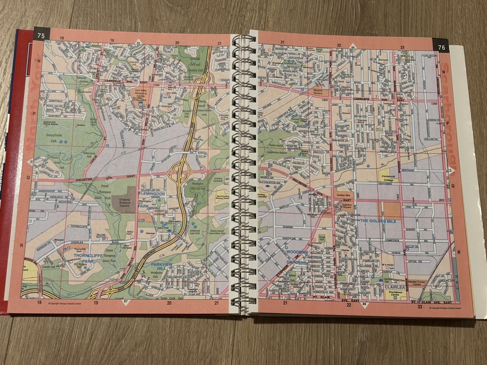 2000 Rand McNally Greater Toronto Streetfinder Atlas Guide Ontario Canada