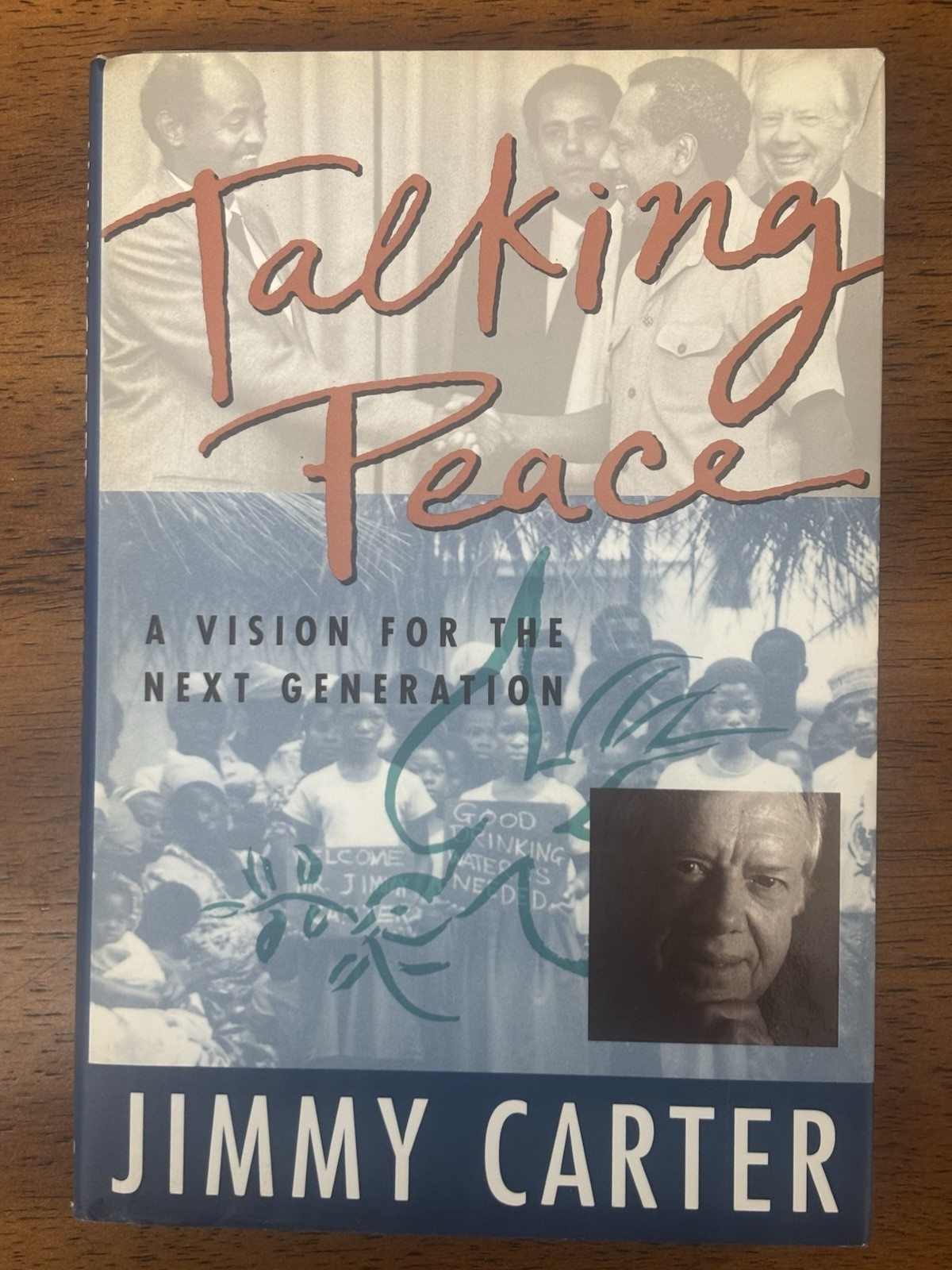 SIGNED President Jimmy Carter Talking Peace HC Hardcover Book Auto Autograph
