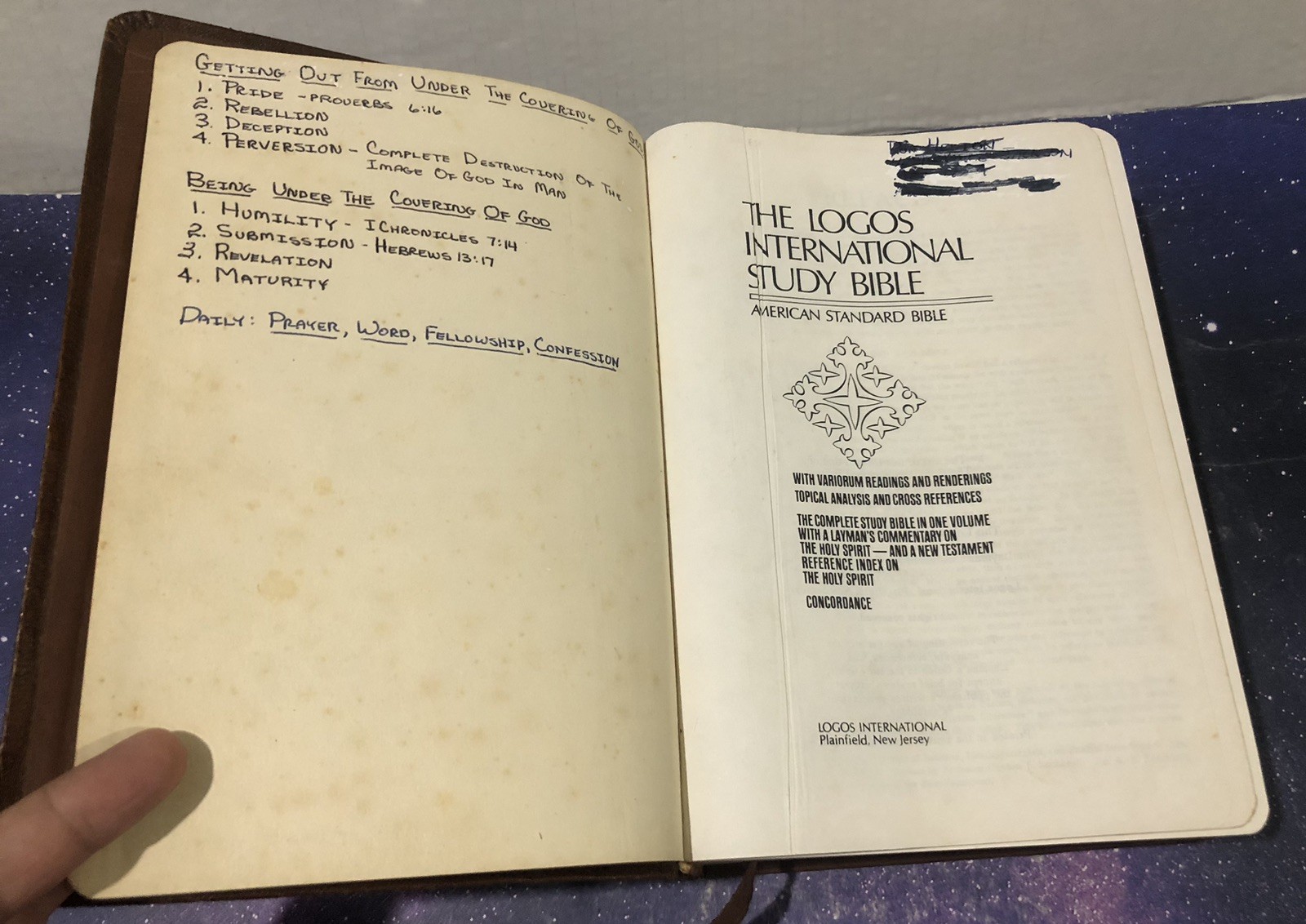 RARE 1972 The Logos Complete Study Bible American Standard Version