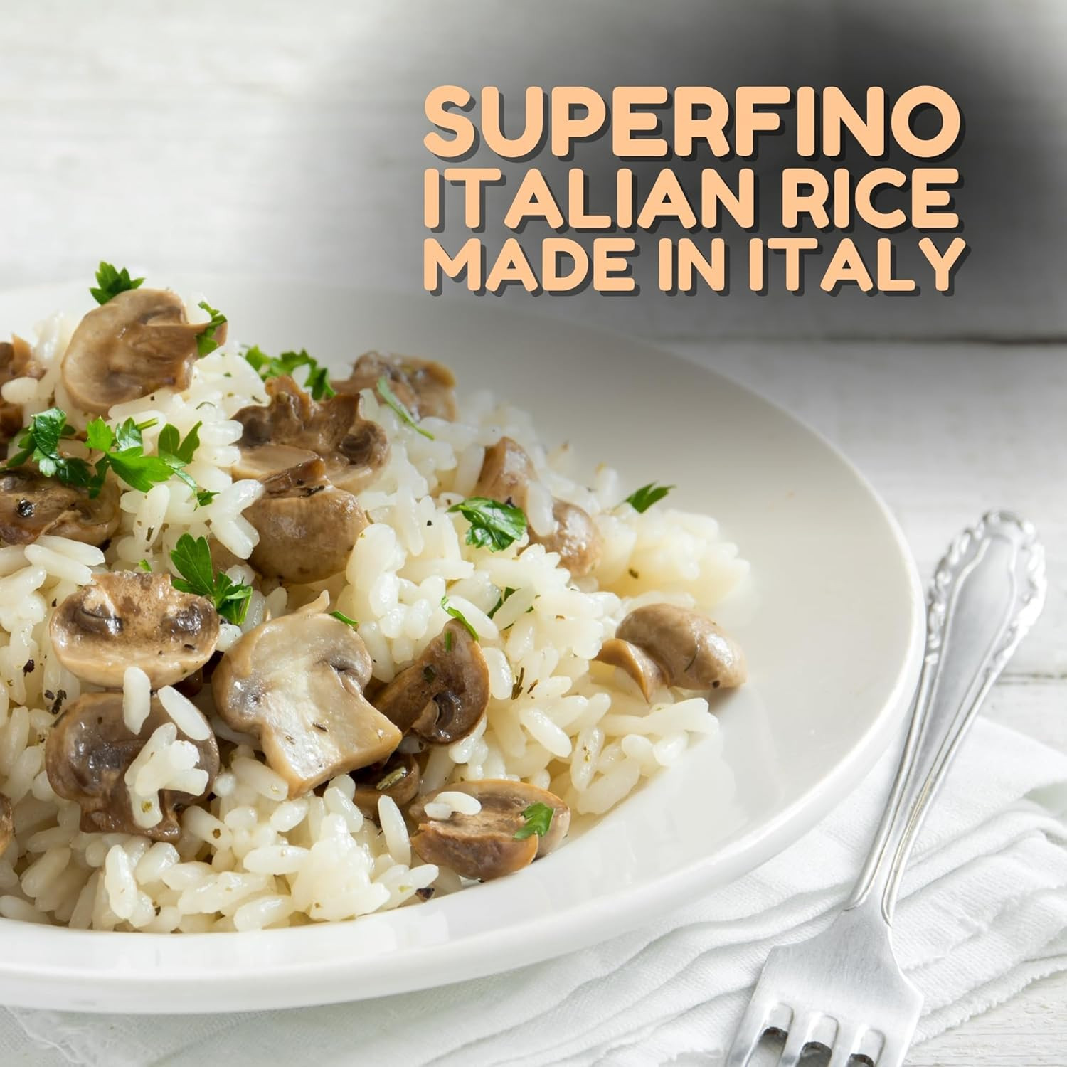 Superfino Italian Arborio Rice – 8.8 Lbs (17.6Oz X 8 Pack) | Pantry Perfect, Veg